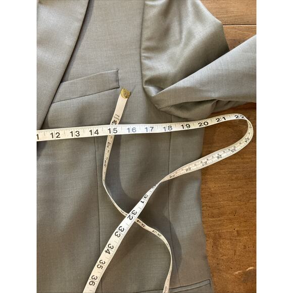 Lauren Ralph Lauren Wool 2-Piece Suit Sz 38R 32x31 Trousers Taupe business - Picture 7 of 16